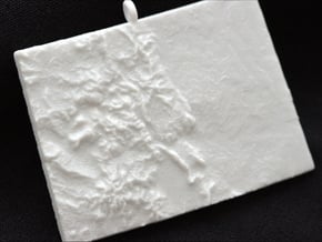 Colorado Christmas Ornament in White Natural Versatile Plastic