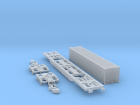 Containertragwagen Sgnss mit 45ft Container in Smooth Fine Detail Plastic