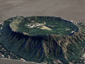 Diamond Head, Hawai'i, USA, 1:7500 in Full Color Sandstone