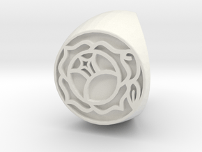 Utena Ring Size 6.5 in White Natural Versatile Plastic