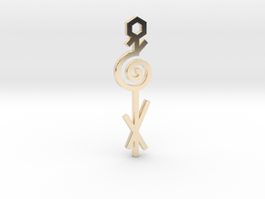 Spiral / Espiral in 14k Gold Plated Brass