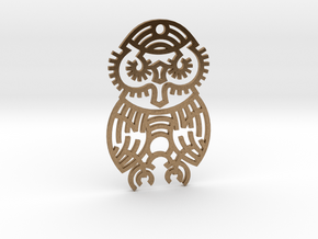 Owl / Búho in Natural Brass