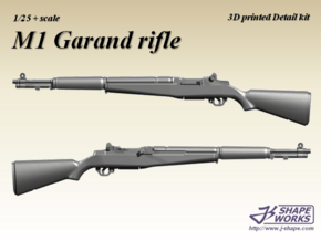 1/25 M1 Garand Rifle (4 set) in Tan Fine Detail Plastic