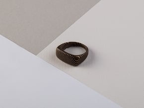 archetype - signature ring in Matte Black Steel: 6.25 / 52.125