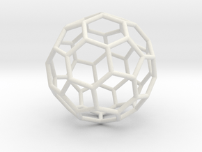 0624 Fullerene c60-ih - Model for the BFI (Bulk) in White Natural Versatile Plastic