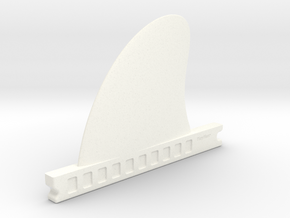TinyFins X 3,1" fu in White Processed Versatile Plastic