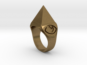 Mystical Pyramid Ring in Natural Bronze
