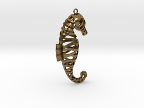 Sea Horse  wires in Natural Bronze