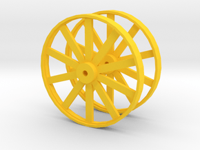 Wheels For Hot Dog Cart in Yellow Processed Versatile Plastic