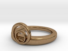 Nouveau Ring 01 in Natural Brass: 7 / 54