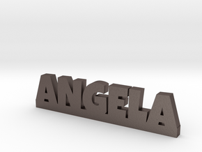 ANGELA Lucky in Polished Bronzed Silver Steel