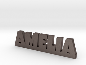 AMELIA Lucky in Polished Bronzed Silver Steel