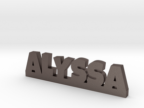 ALYSSA Lucky in Polished Bronzed Silver Steel