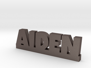 AIDEN Lucky in Polished Bronzed Silver Steel