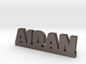 AIDAN Lucky in Polished Bronzed Silver Steel