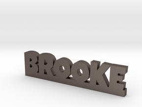 BROOKE Lucky in Polished Bronzed Silver Steel