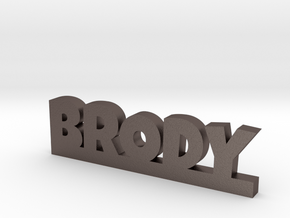 BRODY Lucky in Polished Bronzed Silver Steel