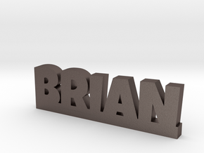 BRIAN Lucky in Polished Bronzed Silver Steel