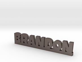 BRANDON Lucky in Polished Bronzed Silver Steel