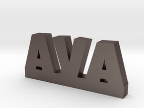 AVA Lucky in Polished Bronzed Silver Steel