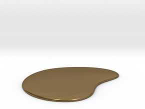 Liquid Drop Medium 3.7x4.5 cm in Polished Bronze