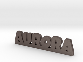 AURORA Lucky in Polished Bronzed Silver Steel