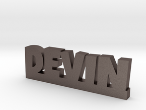 DEVIN Lucky in Polished Bronzed Silver Steel