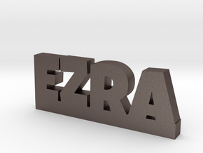 EZRA Lucky in Polished Bronzed Silver Steel