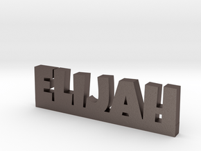 ELIJAH Lucky in Polished Bronzed Silver Steel