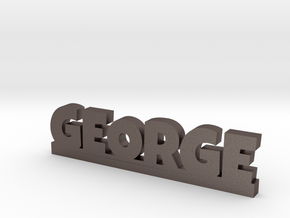 GEORGE Lucky in Polished Bronzed Silver Steel