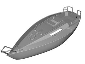 HObat31 - Sailboat in Tan Fine Detail Plastic