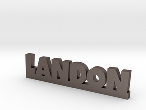 LANDON Lucky in Polished Bronzed Silver Steel