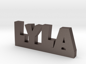 LYLA Lucky in Polished Bronzed Silver Steel