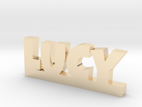 LUCY Lucky in 14k Gold Plated Brass