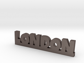 LONDON Lucky in Polished Bronzed Silver Steel