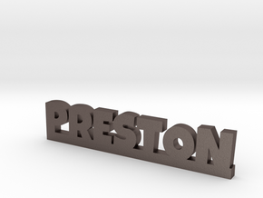PRESTON Lucky in Polished Bronzed Silver Steel