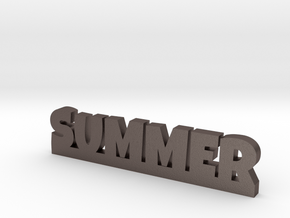 SUMMER Lucky in Polished Bronzed Silver Steel