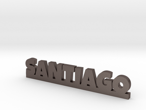 SANTIAGO Lucky in Polished Bronzed Silver Steel