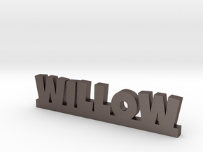 WILLOW Lucky in Polished Bronzed Silver Steel