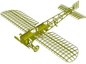 1/18 scale Bleriot XI-2 WWI model kit #2 of 3 in Smooth Fine Detail Plastic