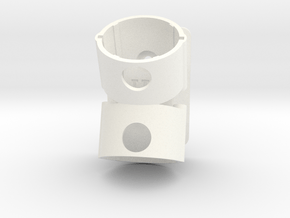 Holder For Dyson V7/V8 - Offset in White Processed Versatile Plastic