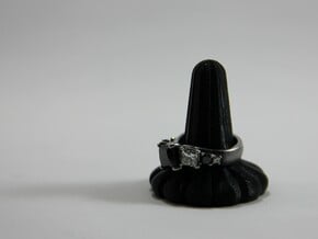 Ring Holder in Black Natural Versatile Plastic