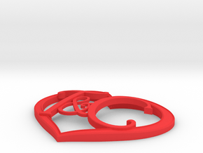 T&C Heart Right Size in Red Processed Versatile Plastic