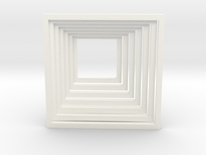 Infinite Hallway in White Processed Versatile Plastic