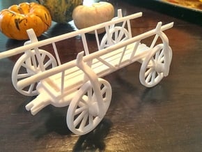 Vintage Gypsy Wagon in White Natural Versatile Plastic