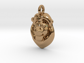 Lion King in Polished Brass