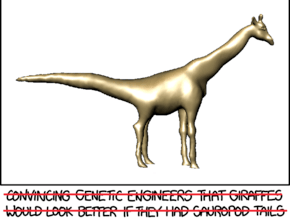 Giraffosaurus Munroeus in White Natural Versatile Plastic