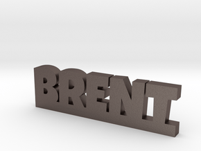 BRENT Lucky in Polished Bronzed Silver Steel