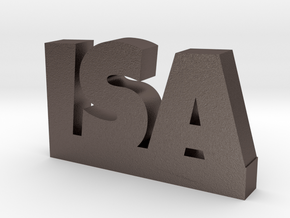 ISA Lucky in Polished Bronzed Silver Steel