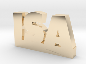 ISA Lucky in 14k Gold Plated Brass